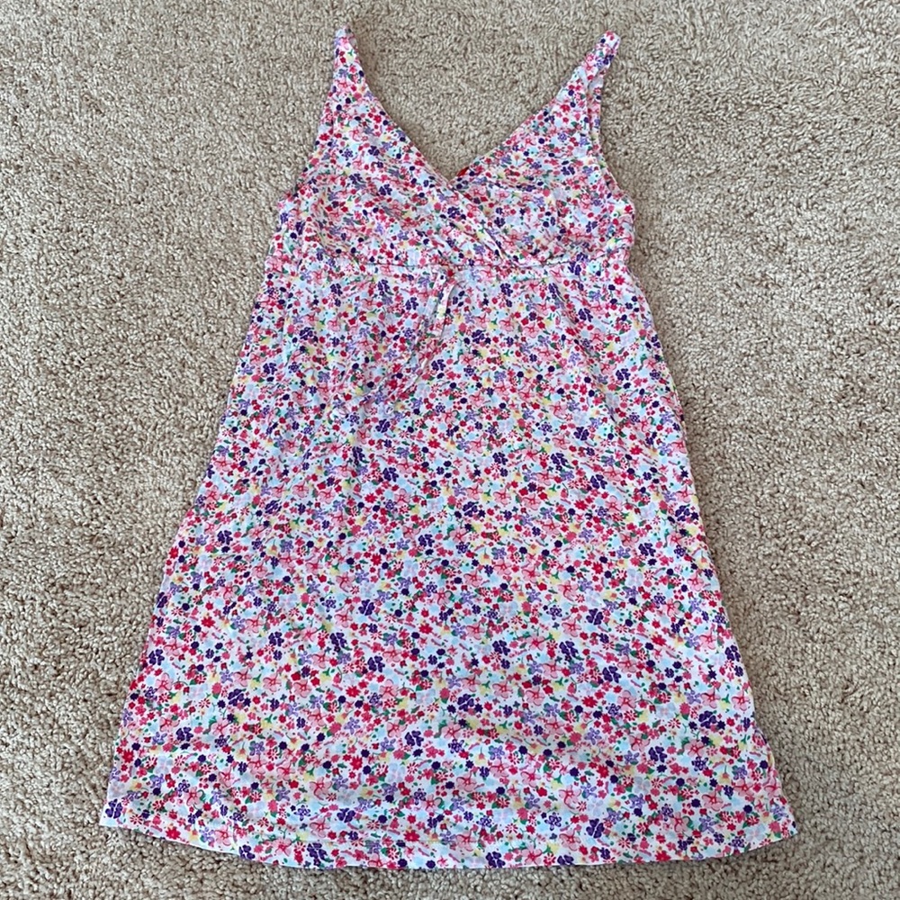 2/$10 Floral Summer Mini Dress with Tie Waist